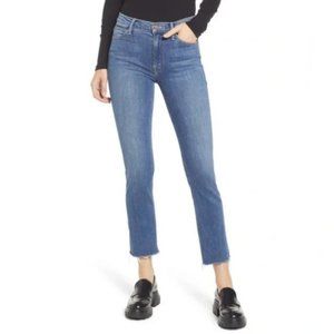 Mother Denim The Mid Rise Dazzler Ankle Fray Blue Women's Denim Jeans Brand New
